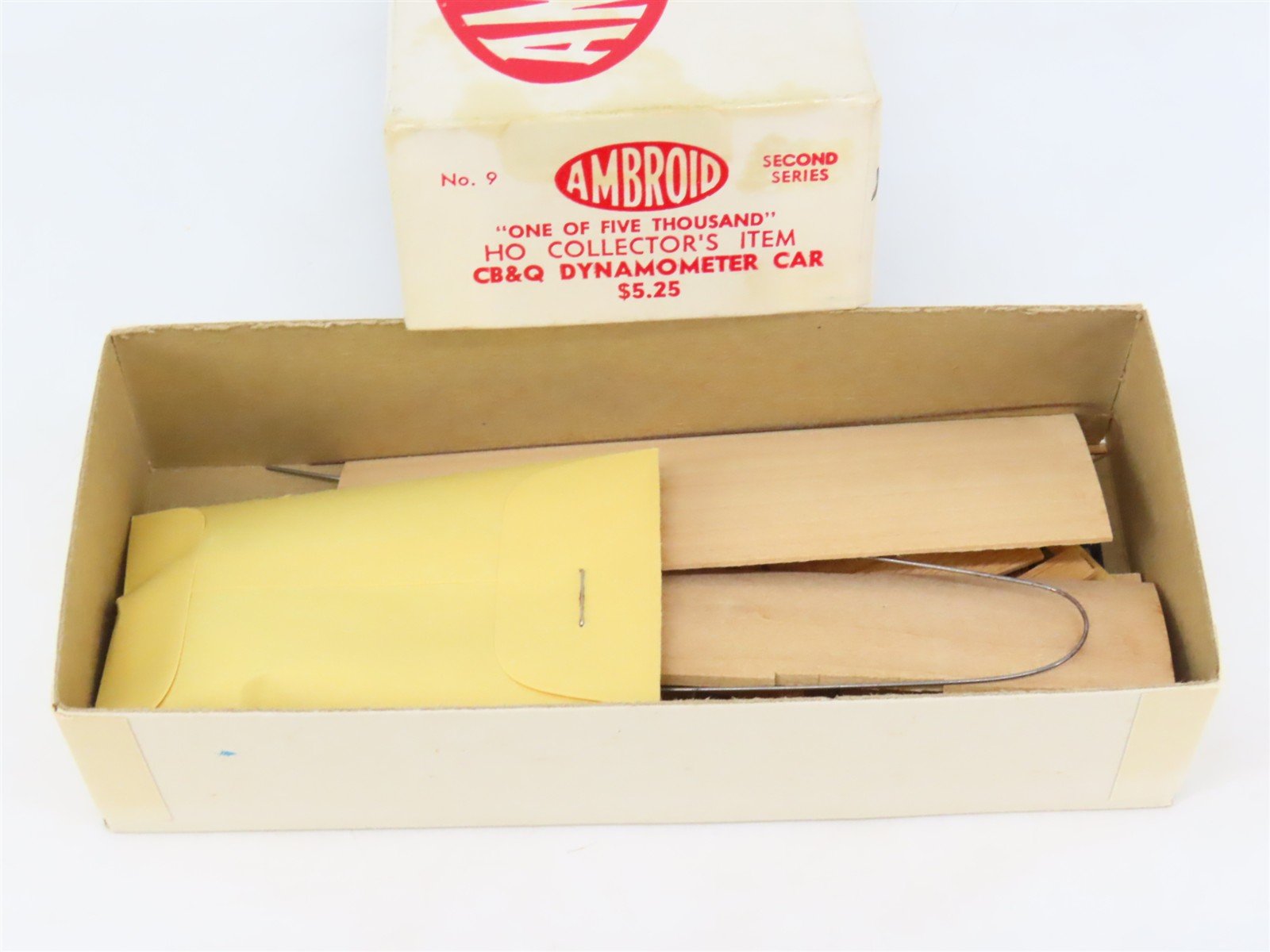 HO Scale Ambroid Kit No. 9 CB&Q Burlington Dynamometer Car
