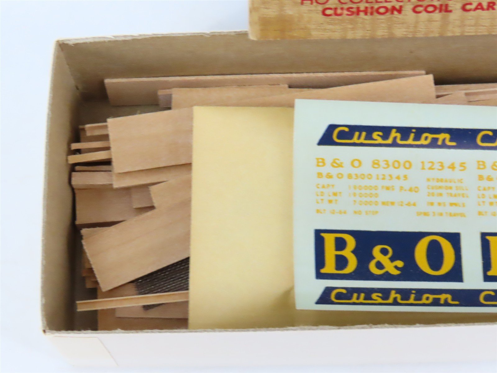 HO Scale Ambroid Kit No 7 B&O Baltimore & Ohio Cushion Coil Car #8300