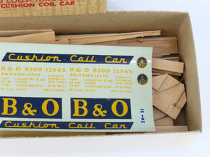 HO Scale Ambroid Kit No 7 B&O Baltimore & Ohio Cushion Coil Car #8300