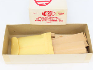 HO Scale Ambroid Kit No 9 CB&Q Burlington Dynamometer Car
