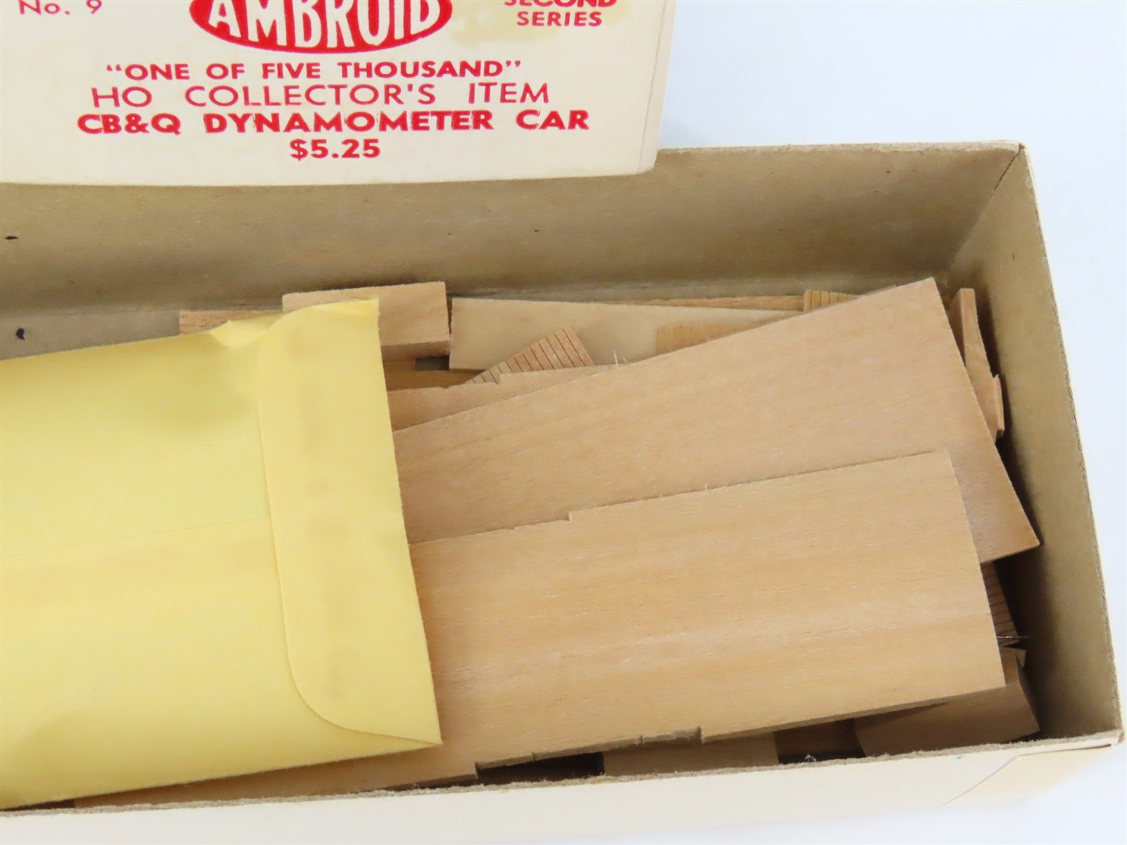 HO Scale Ambroid Kit No 9 CB&Q Burlington Dynamometer Car
