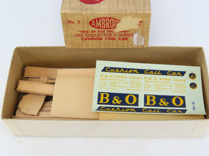 HO Scale Ambroid Kit No 7 B&O Baltimore & Ohio Cushion Coil Car #8300
