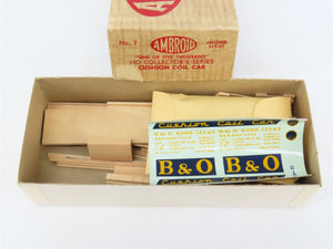 HO Scale Ambroid Kit No 7 B&O Baltimore & Ohio Cushion Coil Car #8300