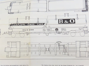 HO Scale Ambroid Kit No 7 B&O Baltimore & Ohio Cushion Coil Car #8300