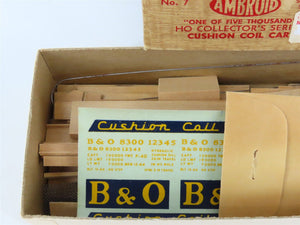 HO Scale Ambroid Kit No 7 B&O Baltimore & Ohio Cushion Coil Car #8300