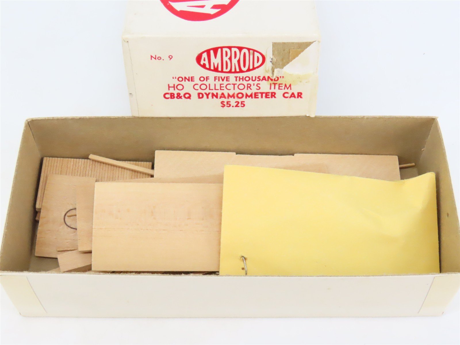 HO Scale Ambroid Kit No 9 CB&Q Burlington Dynamometer Car