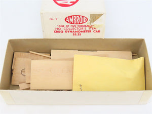 HO Scale Ambroid Kit No 9 CB&Q Burlington Dynamometer Car