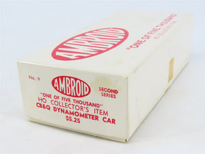 HO Scale Ambroid Kit No 9 CB&Q Burlington Dynamometer Car