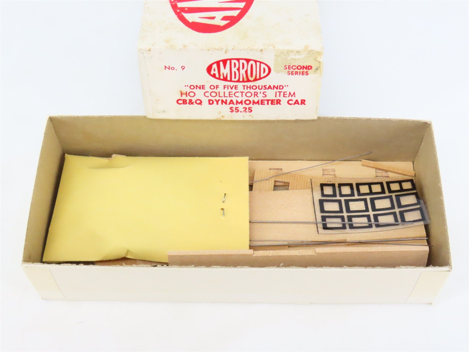 HO Scale Ambroid Kit No 9 CB&Q Burlington Dynamometer Car