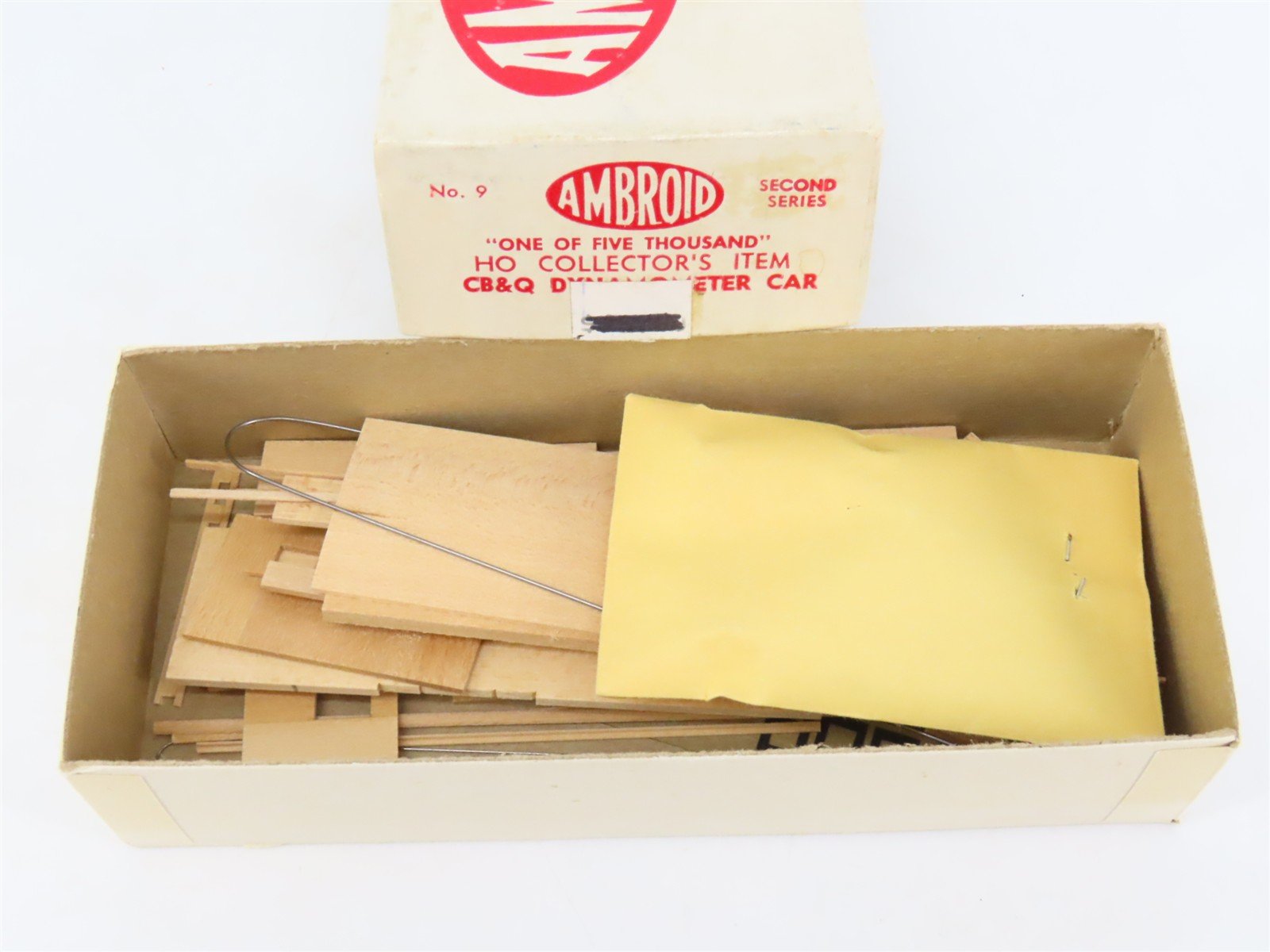 HO Scale Ambroid Kit No 9 CB&Q Burlington Dynamometer Car