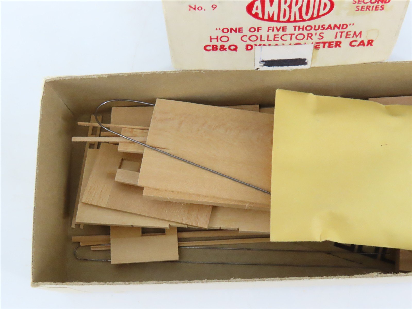 HO Scale Ambroid Kit No 9 CB&Q Burlington Dynamometer Car