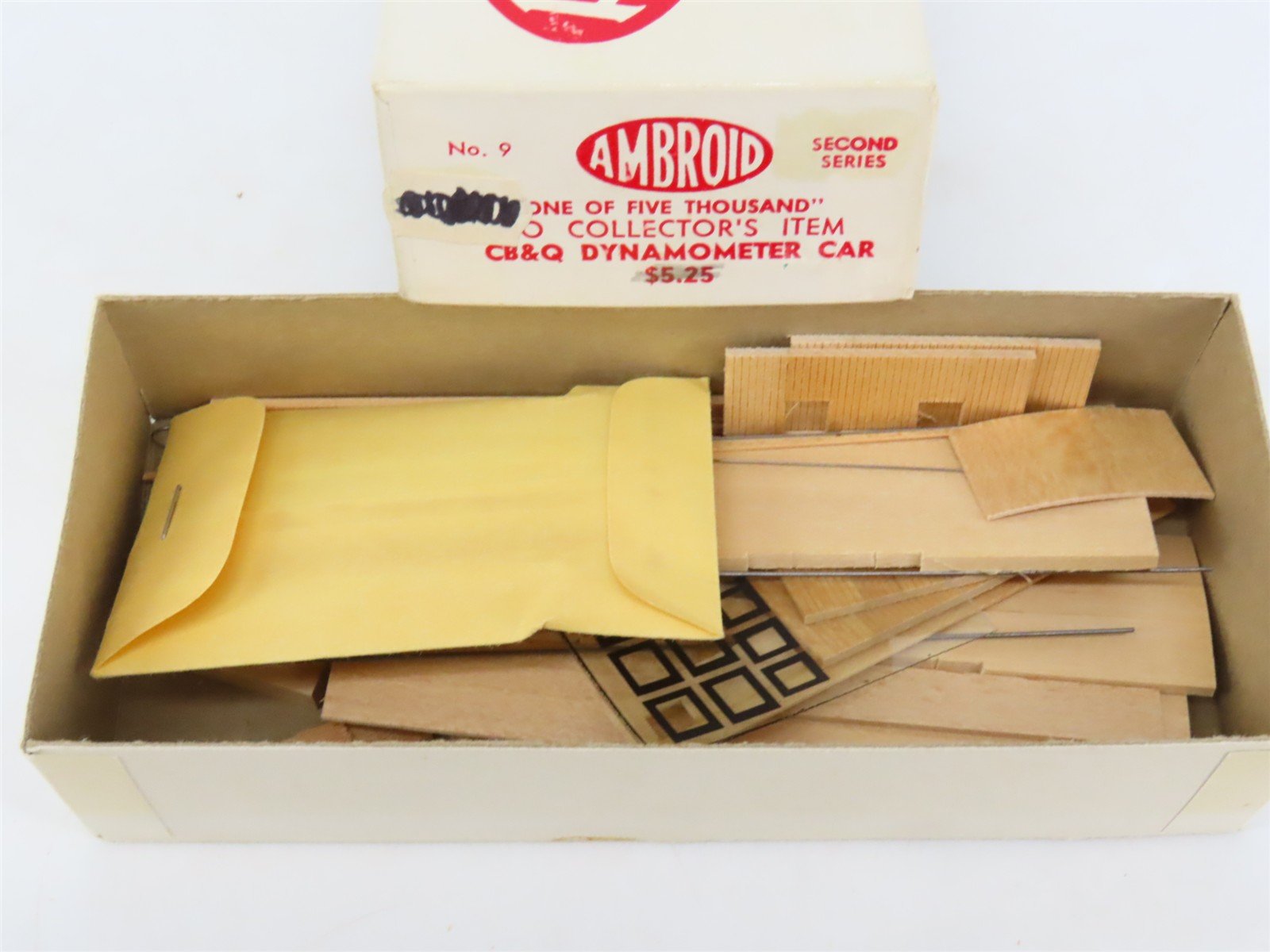 HO Scale Ambroid Kit No 9 CB&Q Burlington Dynamometer Car