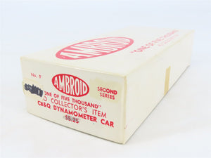 HO Scale Ambroid Kit No 9 CB&Q Burlington Dynamometer Car