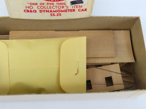 HO Scale Ambroid Kit No 9 CB&Q Burlington Dynamometer Car