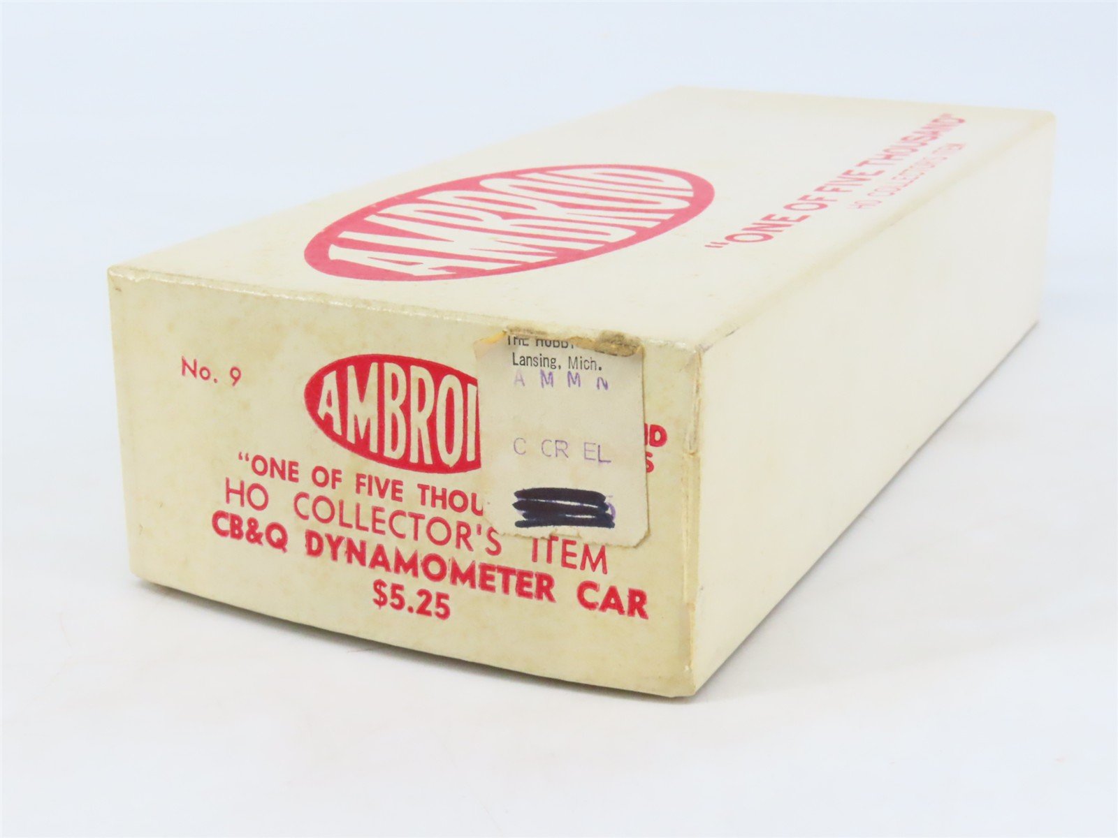 HO Scale Ambroid Kit No 9 CB&Q Burlington Dynamometer Car