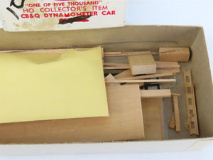 HO Scale Ambroid Kit No. 9 CB&Q Burlington Dynamometer Car