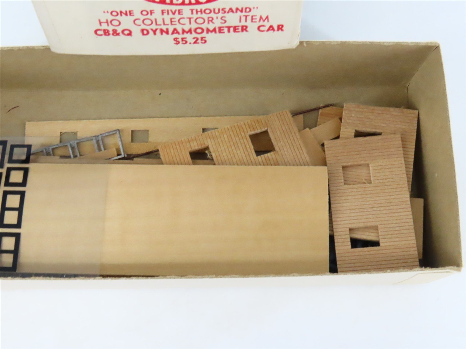 HO Scale Ambroid Kit No 9 CB&Q Burlington Dynamometer Car