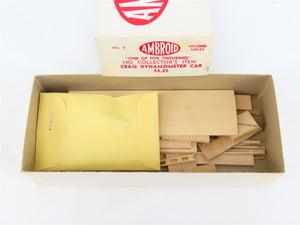 HO Scale Ambroid Kit No 9 CB&Q Burlington Dynamometer Car