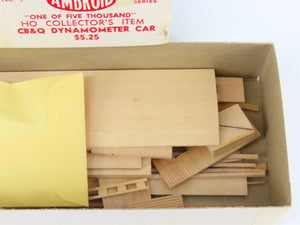 HO Scale Ambroid Kit No 9 CB&Q Burlington Dynamometer Car