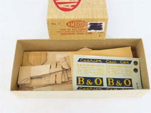HO Scale Ambroid Kit No 7 B&O Baltimore & Ohio Cushion Coil Car #8300