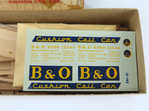 HO Scale Ambroid Kit No 7 B&O Baltimore & Ohio Cushion Coil Car #8300