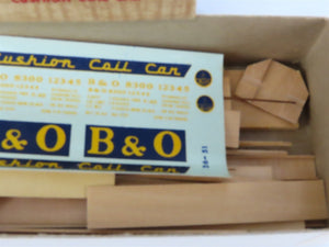 HO Scale Ambroid Kit No 7 B&O Baltimore & Ohio Cushion Coil Car #8300