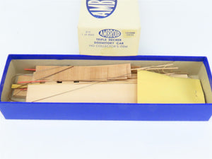 HO Scale Ambroid Kit #10 Wood Unlettered Triple Decker Dormitory Car