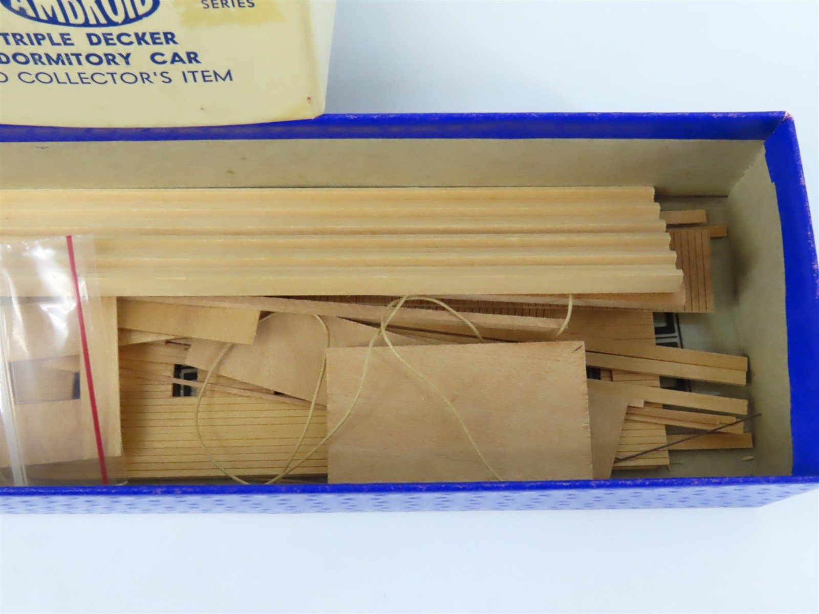 HO Scale Ambroid Kit #10 Wood Unlettered Triple Decker Dormitory Car