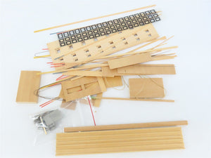 HO Scale Ambroid Kit #10 Wood Unlettered Triple Decker Dormitory Car