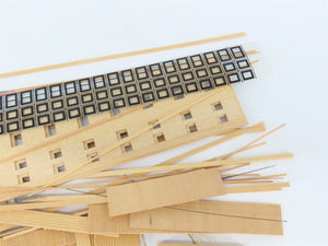 HO Scale Ambroid Kit #10 Wood Unlettered Triple Decker Dormitory Car