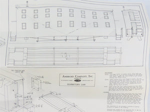 HO Scale Ambroid Kit #10 Wood Unlettered Triple Decker Dormitory Car