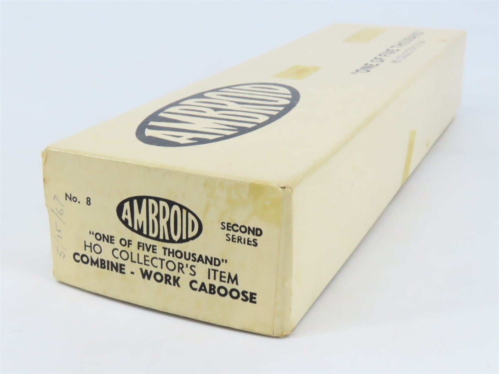 HO Scale Ambroid Kit No 8 Wood Unlettered Working Combine / Caboose