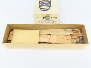 HO Scale Ambroid Kit No 8 Wood Unlettered Working Combine / Caboose