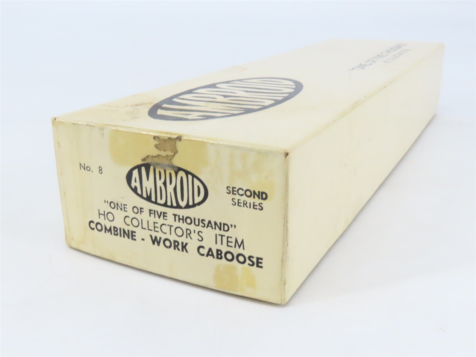 HO Scale Ambroid Kit No 8 Wood Unlettered Working Combine / Caboose