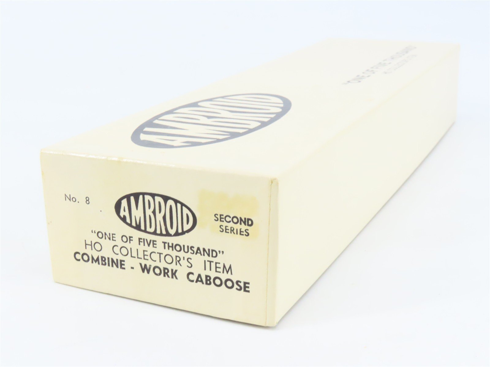 HO Scale Ambroid Kit No 8 Wood Unlettered Working Combine / Caboose