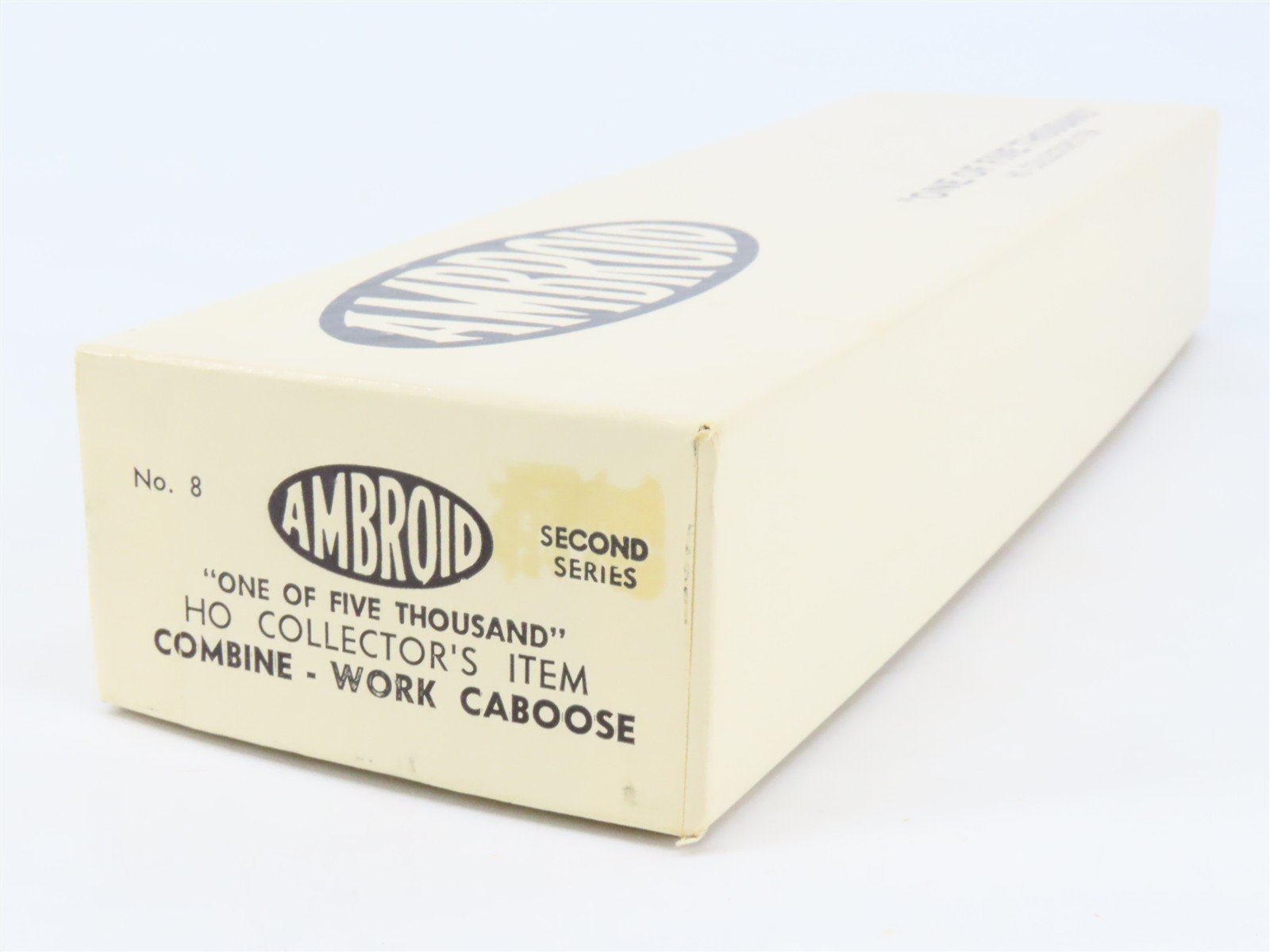 HO Scale Ambroid Kit No 8 Wood Unlettered Working Combine / Caboose