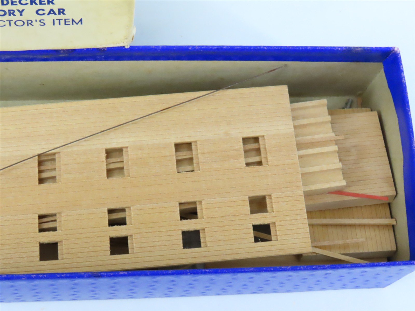 HO Scale Ambroid Kit #10 Wood Unlettered Triple Decker Dormitory Car