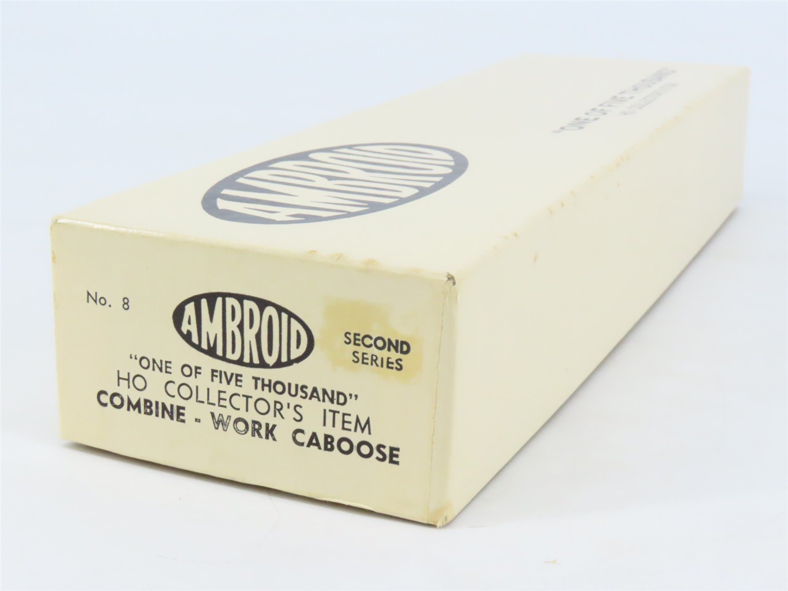 HO Scale Ambroid Kit No 8 Wood Unlettered Working Combine / Caboose