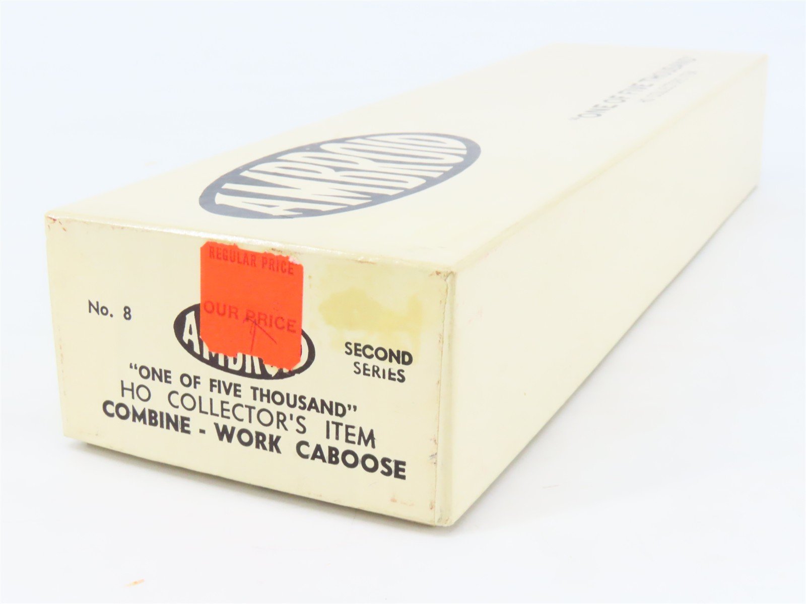 HO Scale Ambroid Kit No 8 Wood Unlettered Working Combine / Caboose