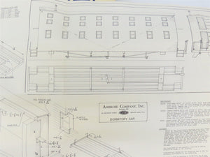 HO Scale Ambroid Kit #10 Wood Unlettered Triple Decker Dormitory Car
