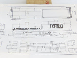 HO Scale Ambroid Kit No 7 B&O Baltimore & Ohio Cushion Coil Car #8300
