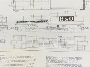 HO Scale Ambroid Kit No 7 B&O Baltimore & Ohio Cushion Coil Car #8300