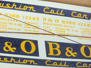 HO Scale Ambroid Kit No 7 B&O Baltimore & Ohio Cushion Coil Car #8300