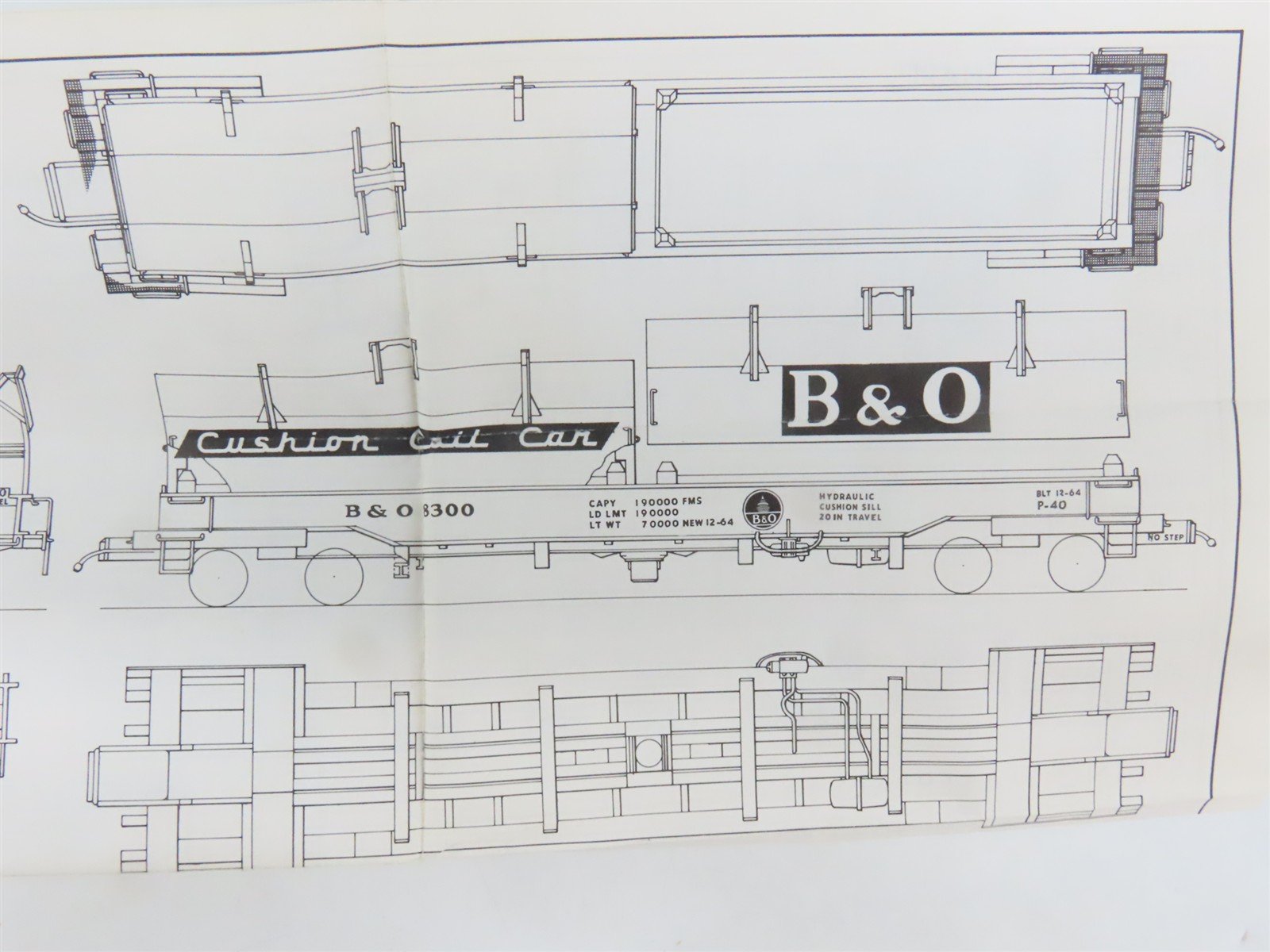 HO Scale Ambroid Kit No 7 B&O Baltimore & Ohio Cushion Coil Car #8300