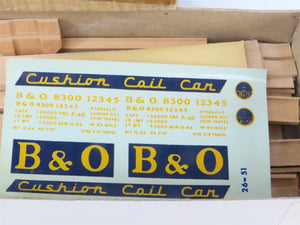 HO Scale Ambroid Kit No 7 B&O Baltimore & Ohio Cushion Coil Car #8300