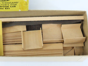 HO Scale Ambroid Double Kit No 5 MEC/BAR 70' Pulpwood 70-Ton Bulkhead Flat Car