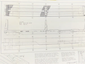 HO Scale Ambroid Double Kit No 5 MEC/BAR 70' Pulpwood 70-Ton Bulkhead Flat Car