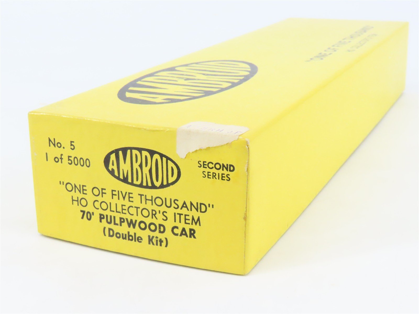 HO Scale Ambroid Double Kit No 5 MEC/BAR 70' Pulpwood 70-Ton Bulkhead Flat Car