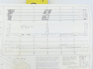 HO Scale Ambroid Double Kit No 5 BAR/MEC 70' Pulpwood 70-Ton Bulkhead Flat Car