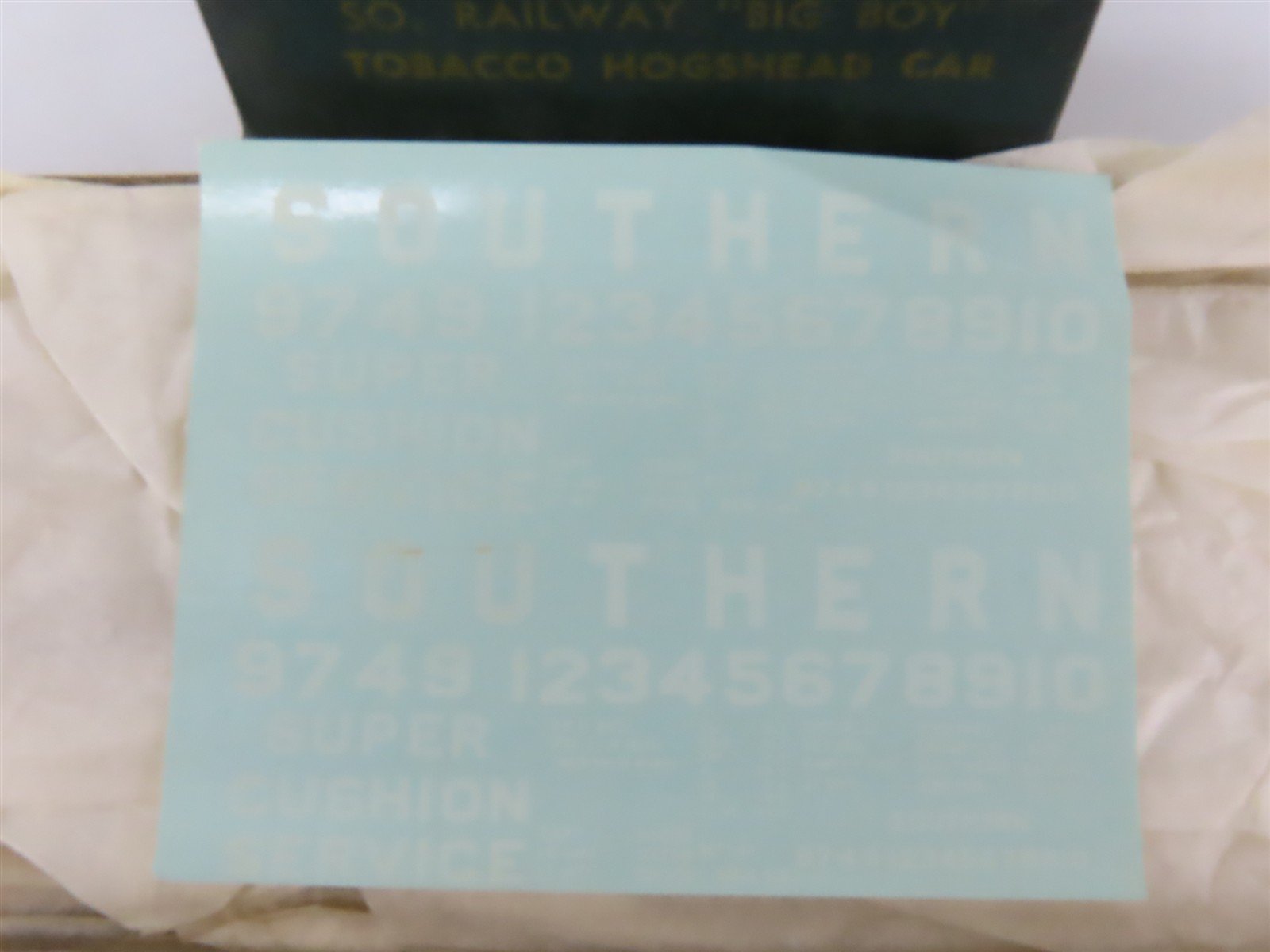 HO Scale Ambroid Kit No 6 SOU Southern Railway 70-Ton Tobacco Hogshead Car #9749